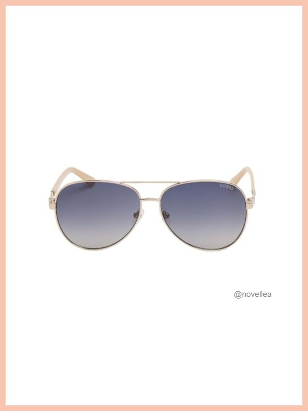 Women's Aviator Wrap Sunglasses Metal Frame Gradient Lens
